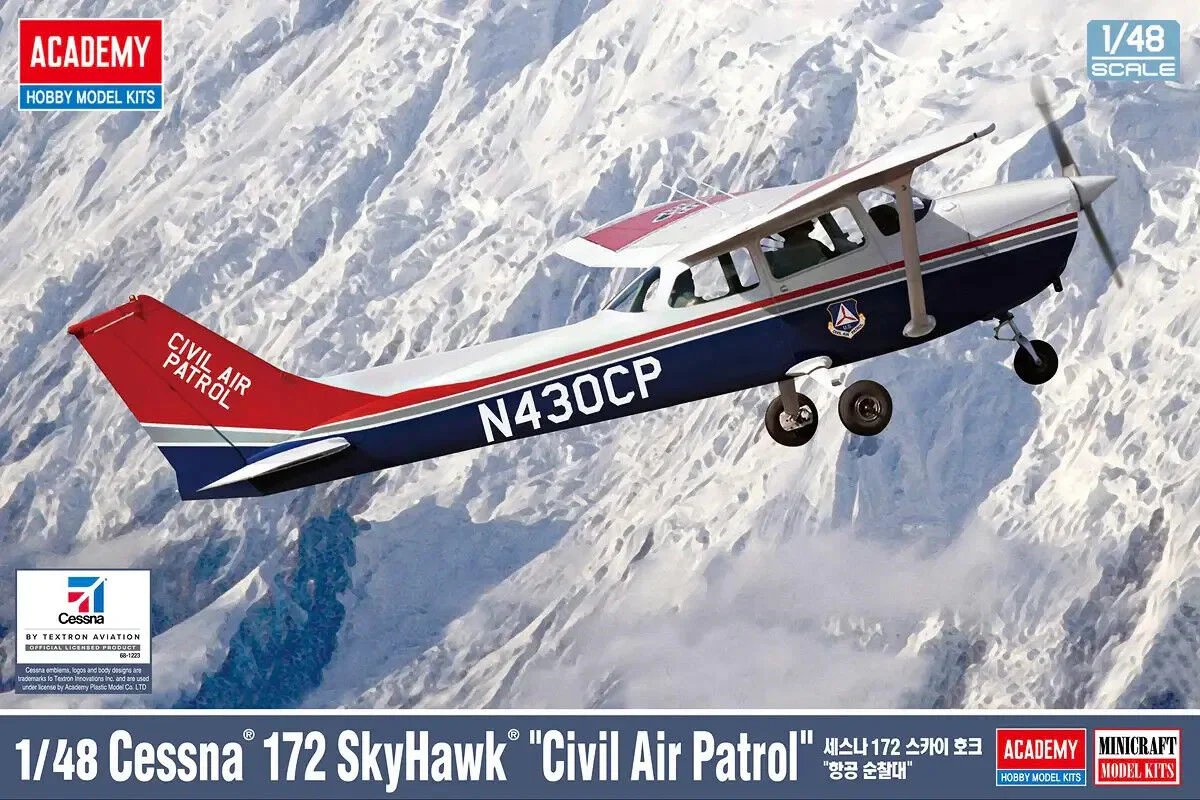 Academy 1/48 Cessna® 172 Skyhawk® ”Civil Air Patrol” Plastic Model Kit