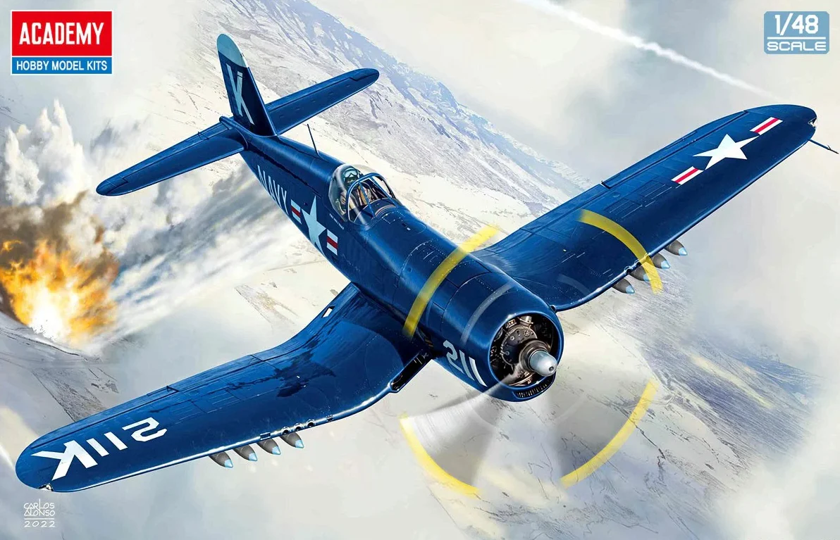 Academy 1/48 USN F4U-4 "Battle of Jangjin Reservoir" Plastic Model Kit