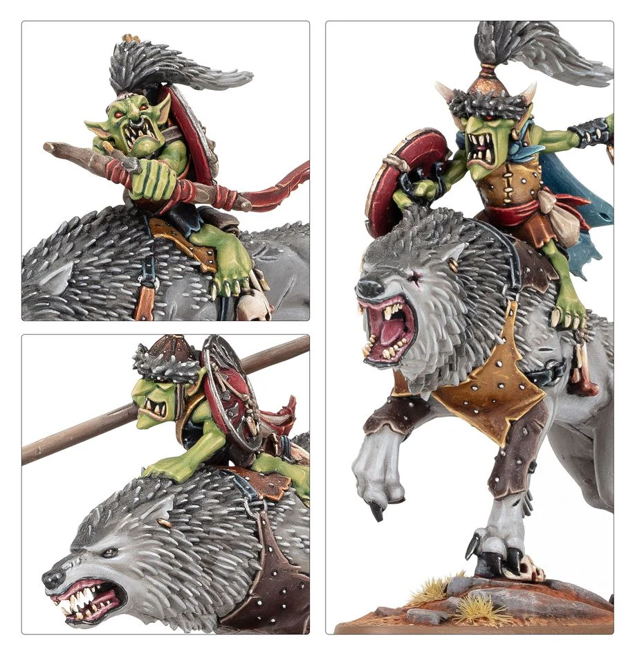 Age of Sigmar: Gloomspite Gitz: Snarlboss and Wolfgit Retinue - Image 3