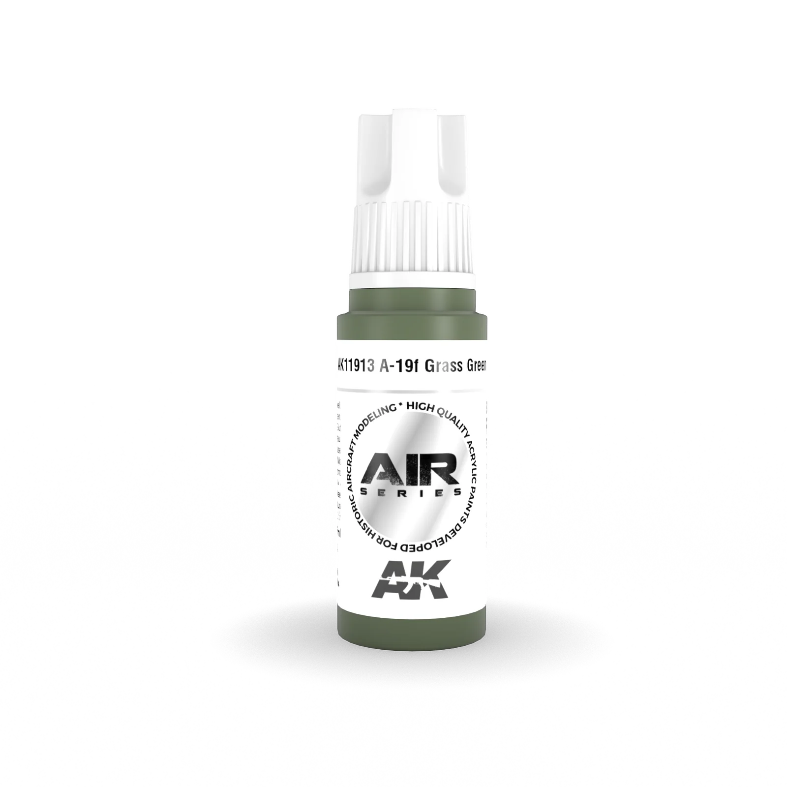 AK Interactive Air Series: A-19f Grass Green Acrylic Paint 17ml 3rd Generation