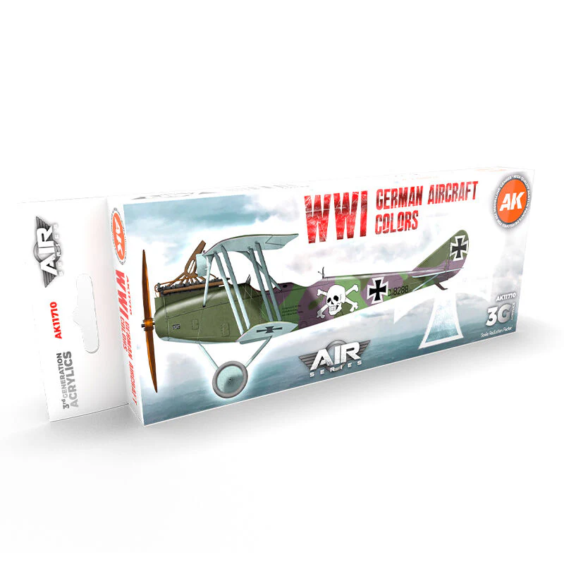 AK Interactive Air Series: WWI German Aircraft Acrylic Paint Set 3rd Generation