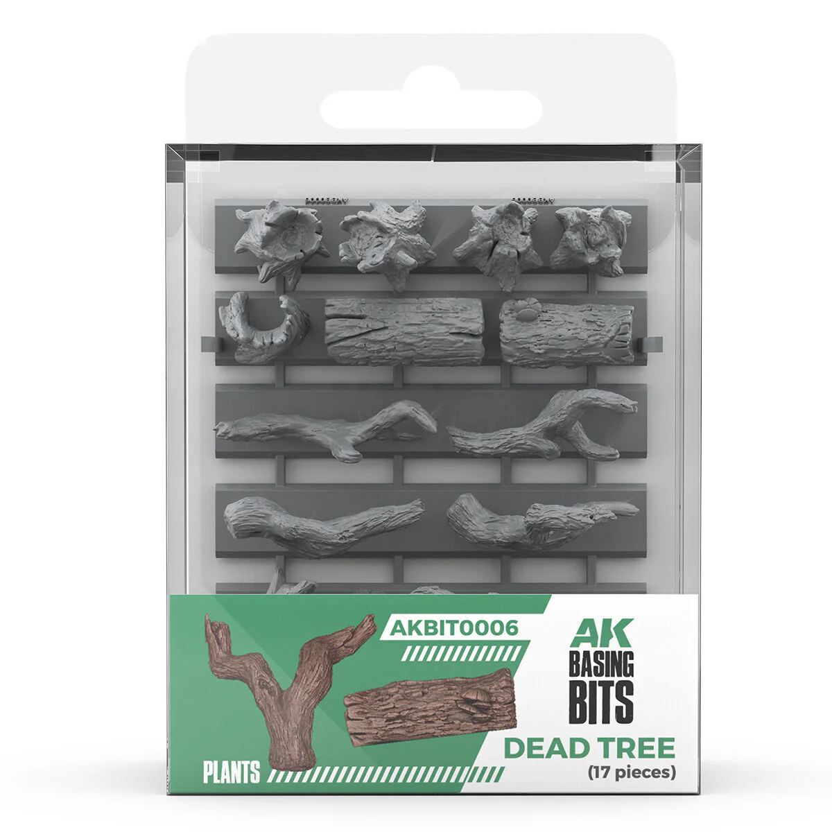 AK Interactive Basing Bits - Dead Tree Basing