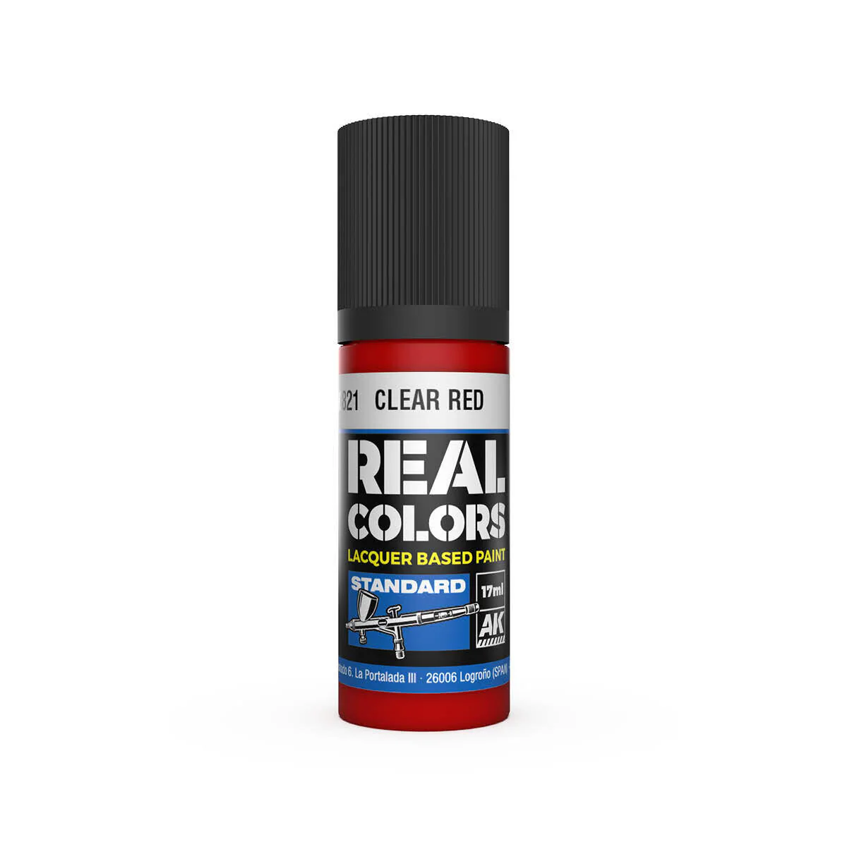 AK Interactive Real Colors: Clear Red - 17ml Lacquer Paint
