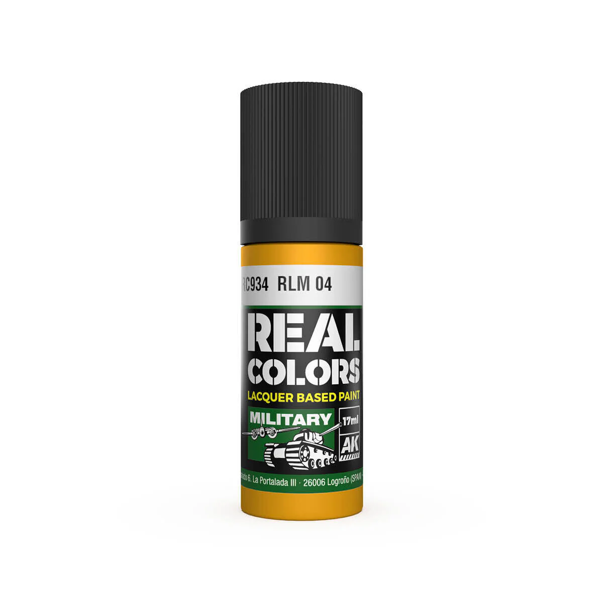 AK Interactive Real Colors: RLM 04 - 17ml Lacquer Paint