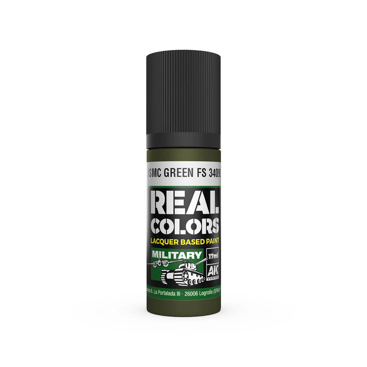 AK Interactive Real Colors: USMC Green FS 34095 - 17ml Lacquer Paint