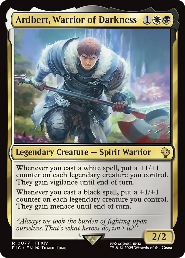 Ardbert, Warrior of Darkness [FINAL FANTASY Commander]