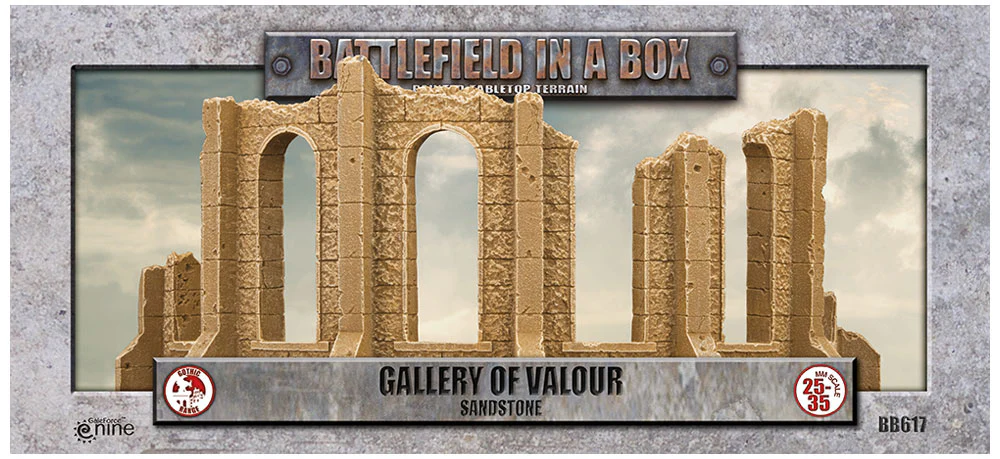 Battlefield in a Box: Gothic Battlefields: Gallery of Valour - Sandstone (x1)