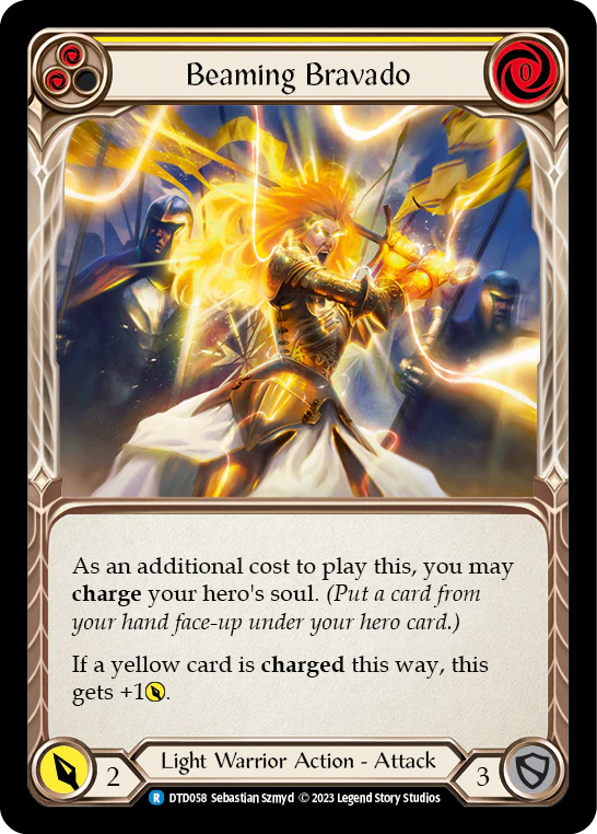 Beaming Bravado (Yellow) [DTD058] (Dusk Till Dawn)  Rainbow Foil