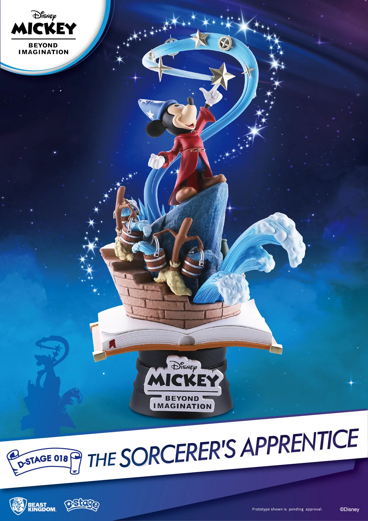Beast Kingdom - D Stage - The Sorcerers Apprentice: Mickey Mouse Statue - Image 2