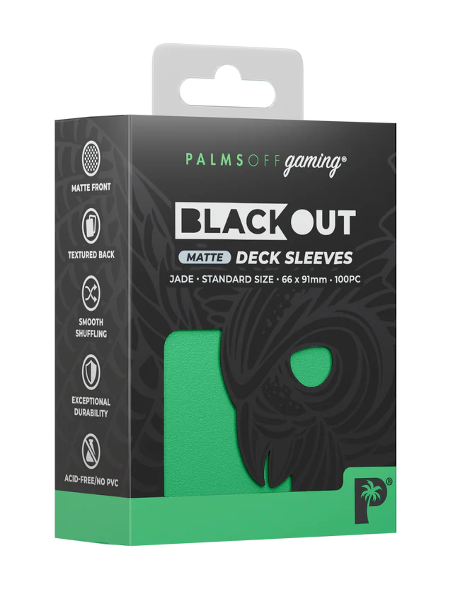 Blackout Deck Sleeves - Standard Size - Jade - Matte