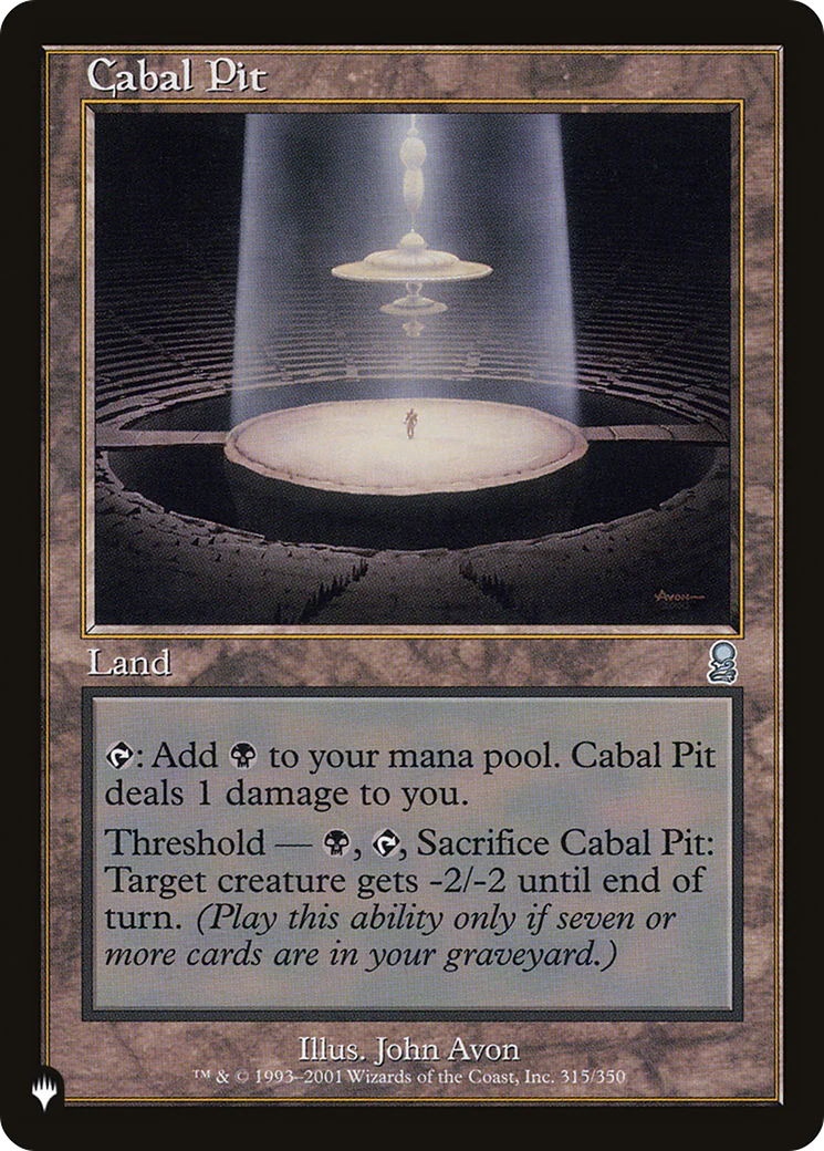 Cabal Pit [The List]