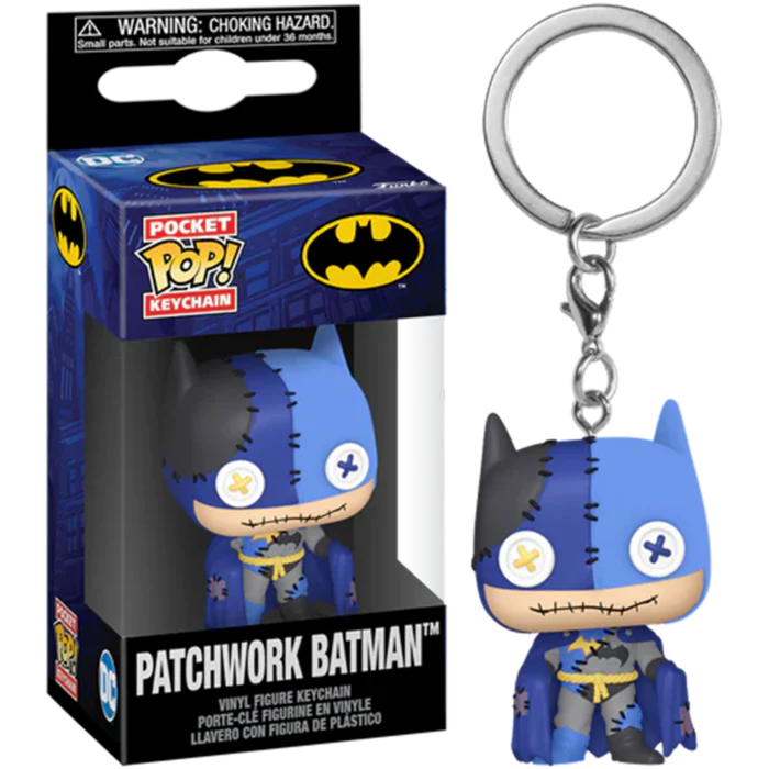 DC Comics - Patchwork Batman Pocket Pop! Keychain