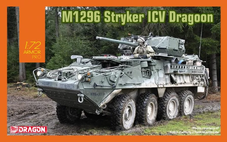 Dragon 1/72 M1296 Stryker ICV Dragoon Plastic Model Kit