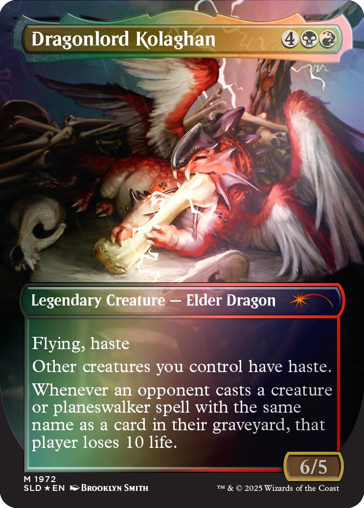 Dragonlord Kolaghan (1972) (Rainbow Foil) [Secret Lair Drop Series] - Image 2