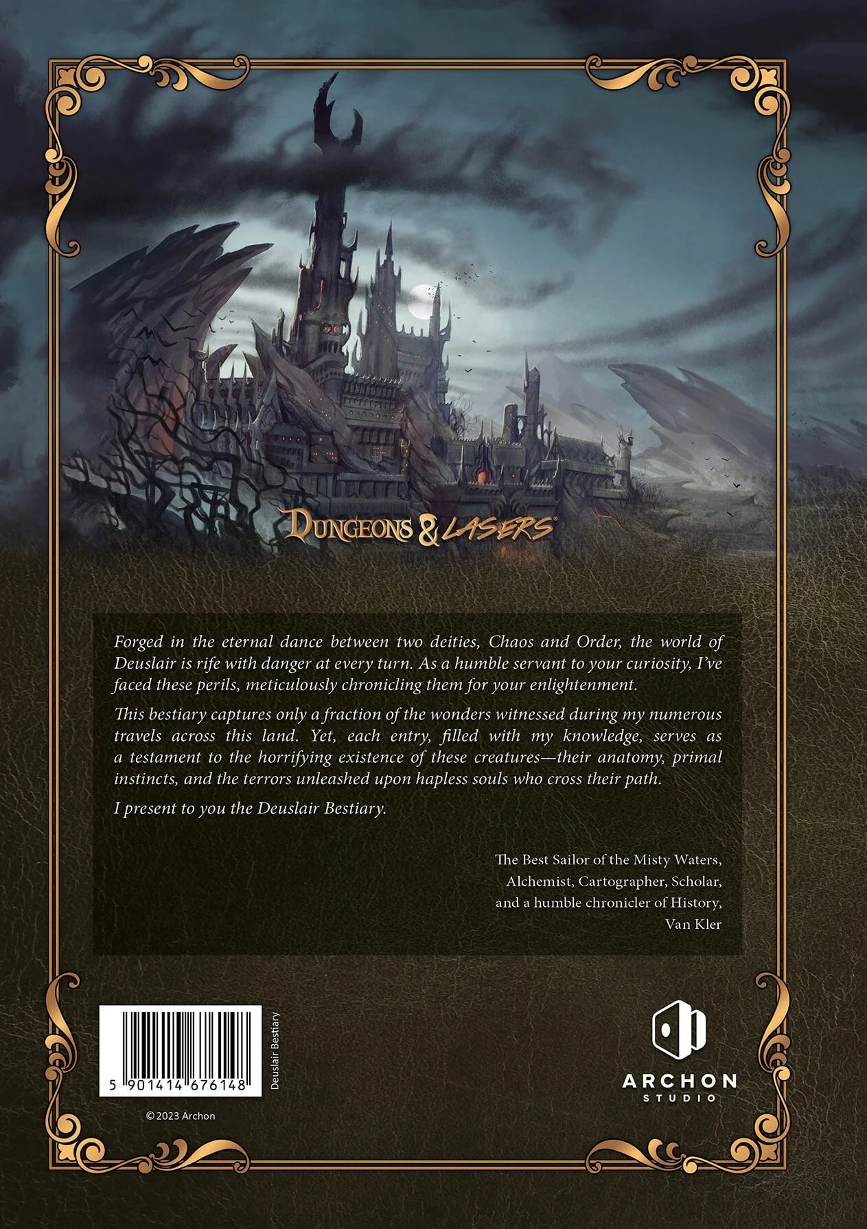 Dungeons & Lasers: THE WORLD OF DEUSLAIR: BESTIARY BOOK (hardcover) - Image 2