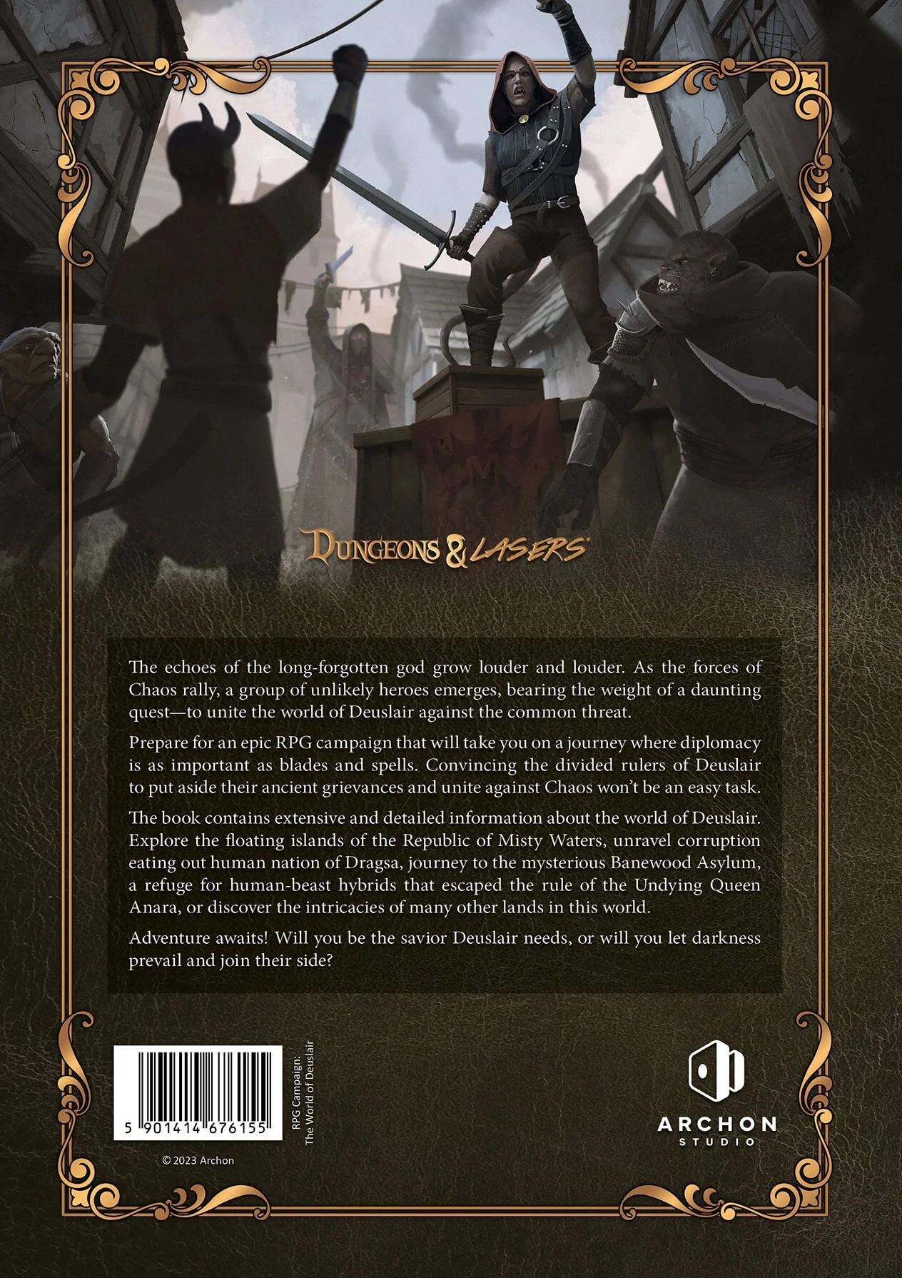 Dungeons & Lasers: THE WORLD OF DEUSLAIR: RPG CAMPAIGN - Hardcover - Image 2