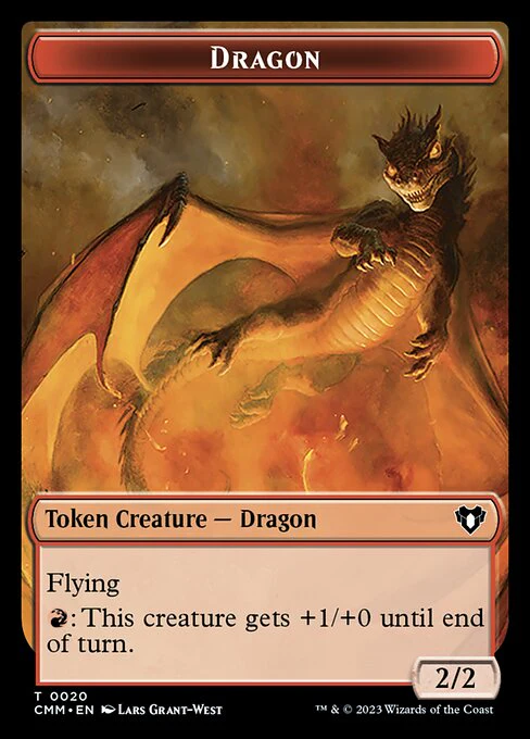 Eldrazi Scion // Dragon (0020) Double-Sided Token [Commander Masters Tokens] - Image 2
