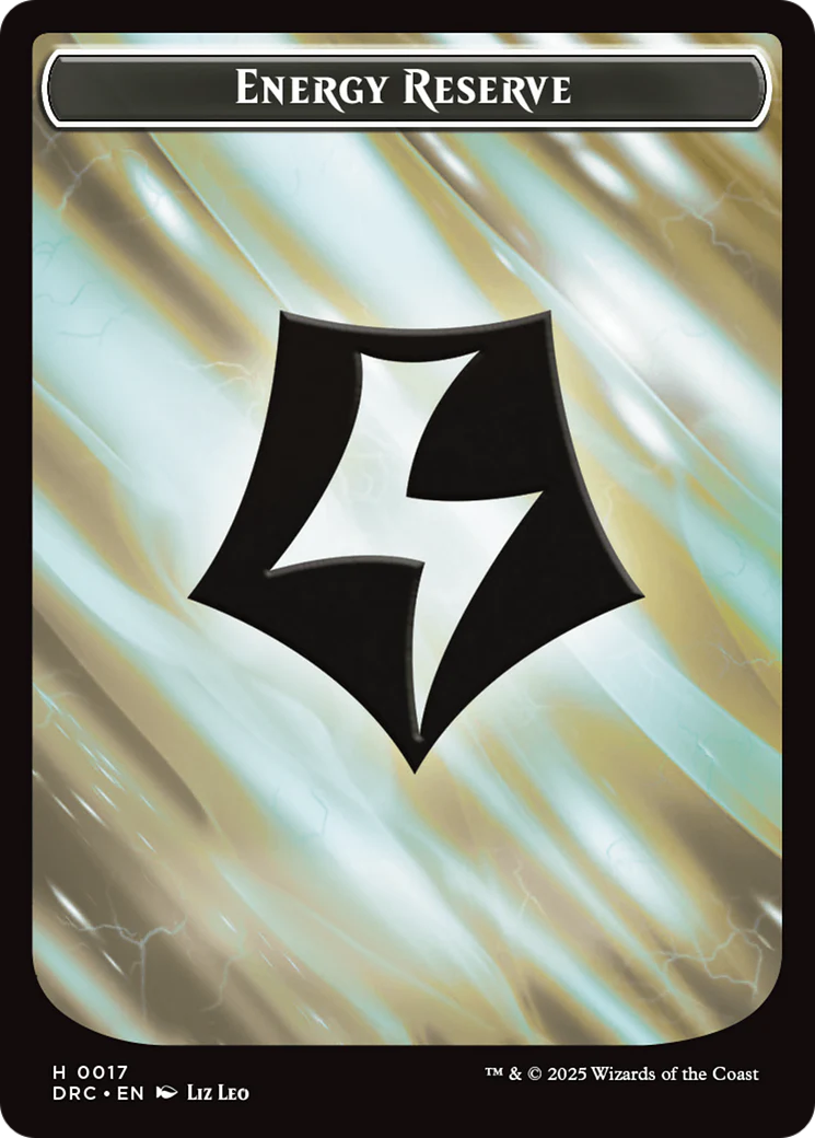 Energy Reserve // Energy Reserve Double-Sided Token [Aetherdrift Commander Tokens] - Image 2