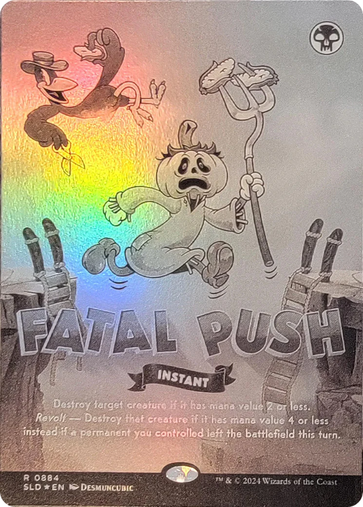Fatal Push (0884) (Black & White Foil) [Secret Lair Drop Series]