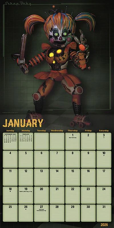 Five Nights at Freddy's - 2026 Square Wall Calendar - Image 2