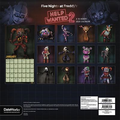 Five Nights at Freddy's - 2026 Square Wall Calendar - Image 3