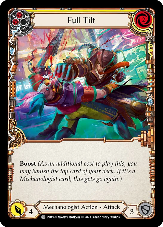 Full Tilt (Yellow) [EVO169] (Bright Lights)  Rainbow Foil