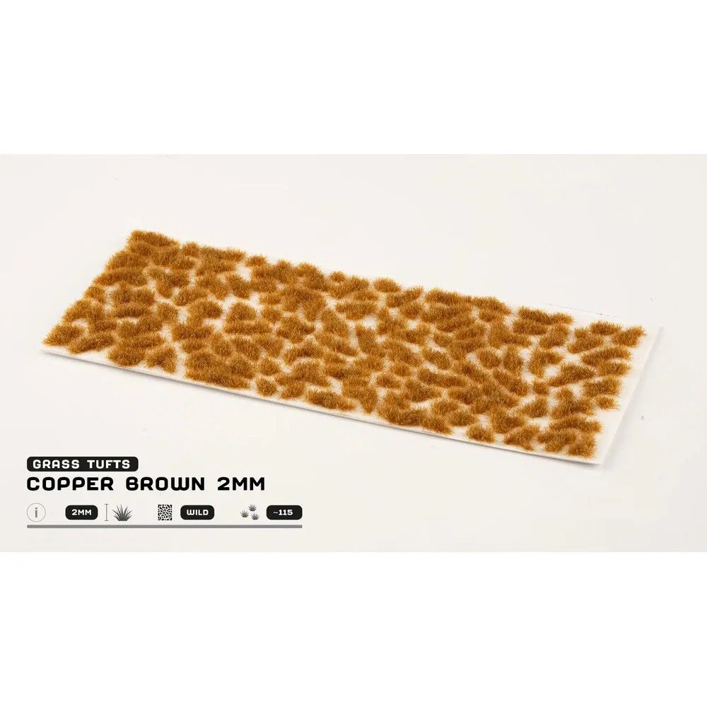 Gamers Grass - Grass Tufts - 2mm - Copper Brown - Image 2