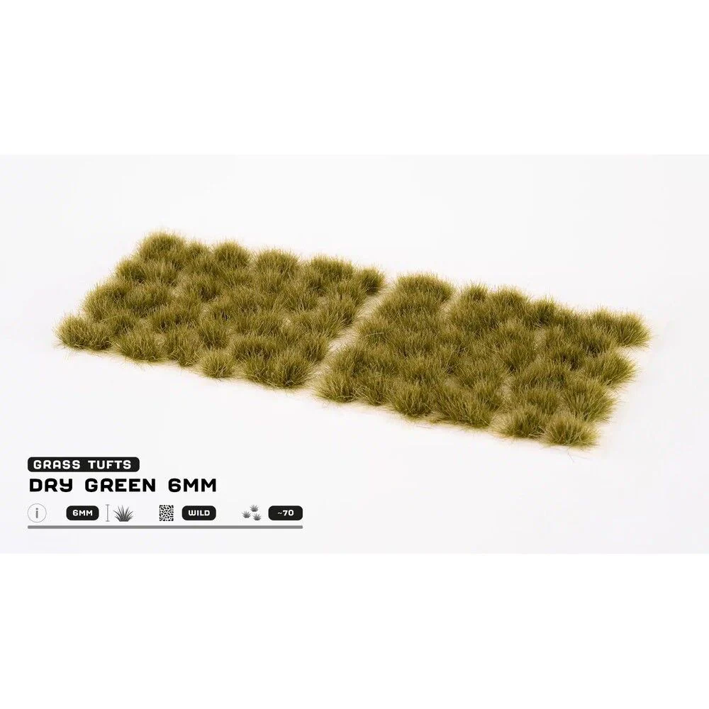 Gamers Grass - Grass Tufts - 6mm - Dry Green - Wild - Image 2