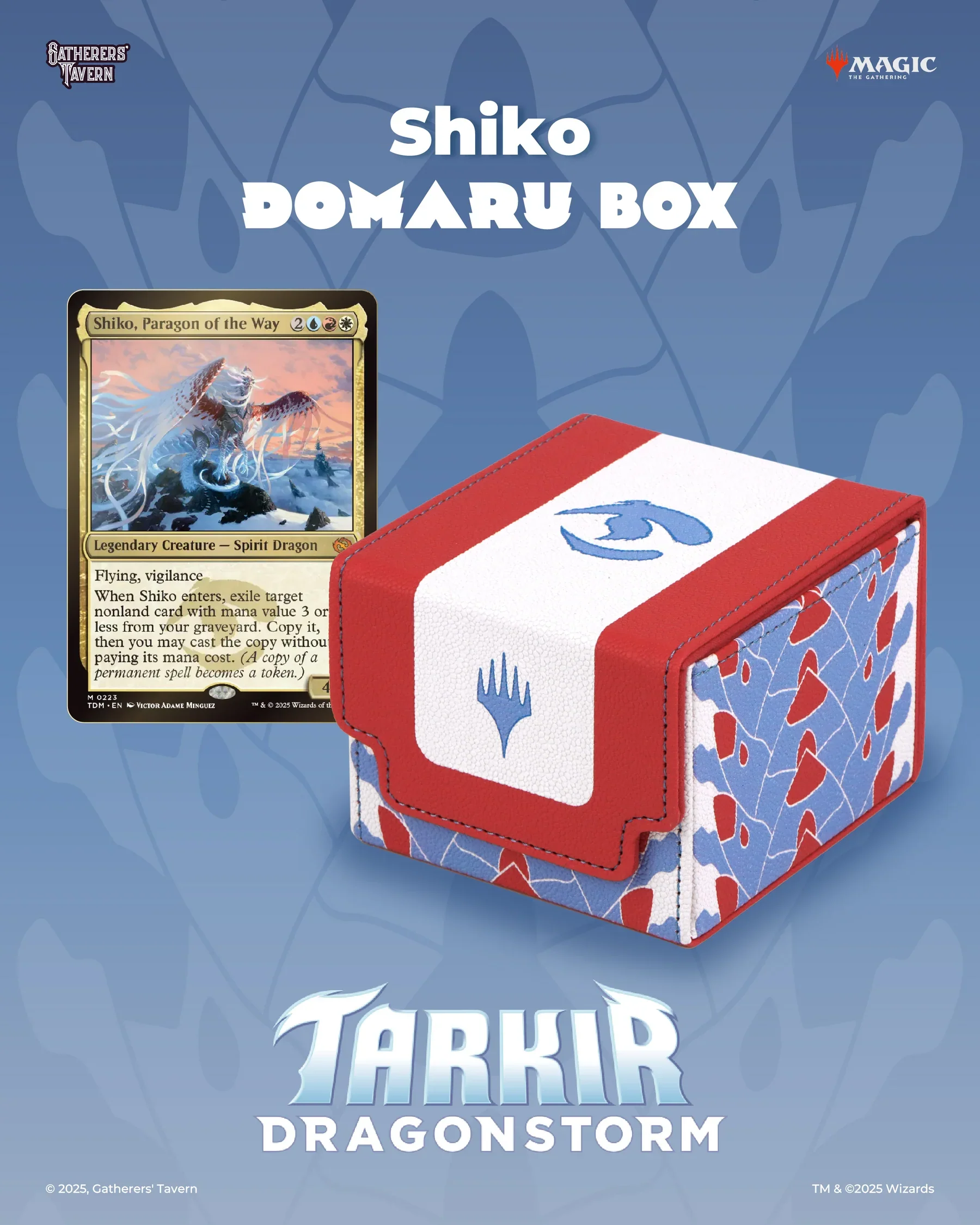 Gatherers Tavern - Tarkir Dragonstorm - Shiko Domaru 133+ Deck Box