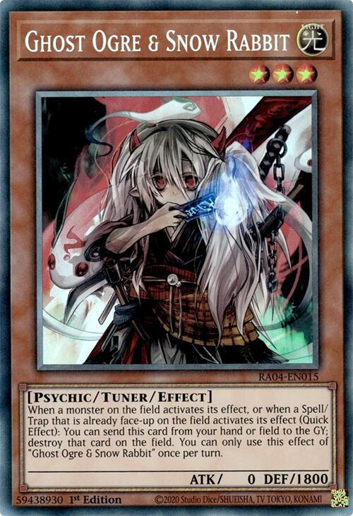 Ghost Ogre & Snow Rabbit [RA04-EN015] Prismatic Collector's Rare
