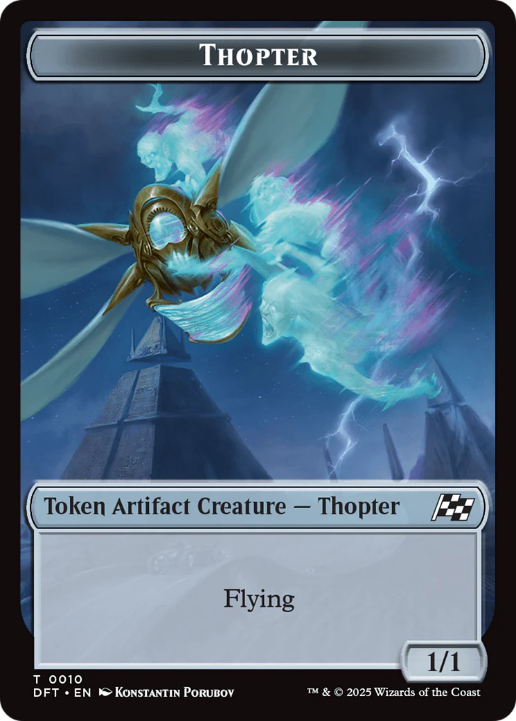 Goblin // Thopter (0010) Double-Sided Token [Aetherdrift Tokens] - Image 2