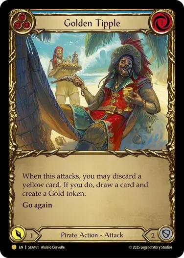 Golden Tipple (Blue) (Treasure) [SEA161] (High Seas)  Cold Foil