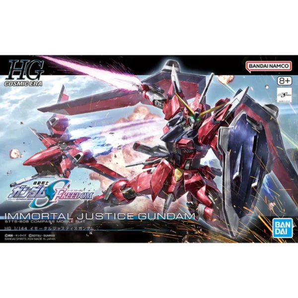 Gundam: High Grade Cosmic Era 1/144 Immortal Justice Gundam - Image 2