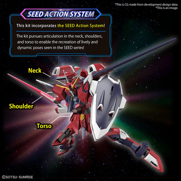 Gundam: High Grade Cosmic Era 1/144 Immortal Justice Gundam - Image 3