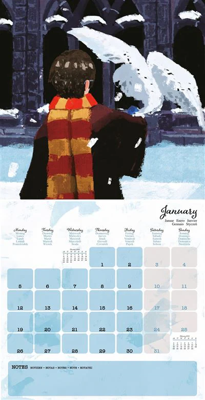 Harry Potter Classic - 2026 Square Wall Calendar - Image 3