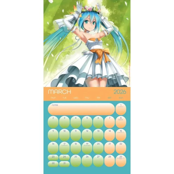 Hatsune Miku - 2026 Square Wall Calendar - Image 3
