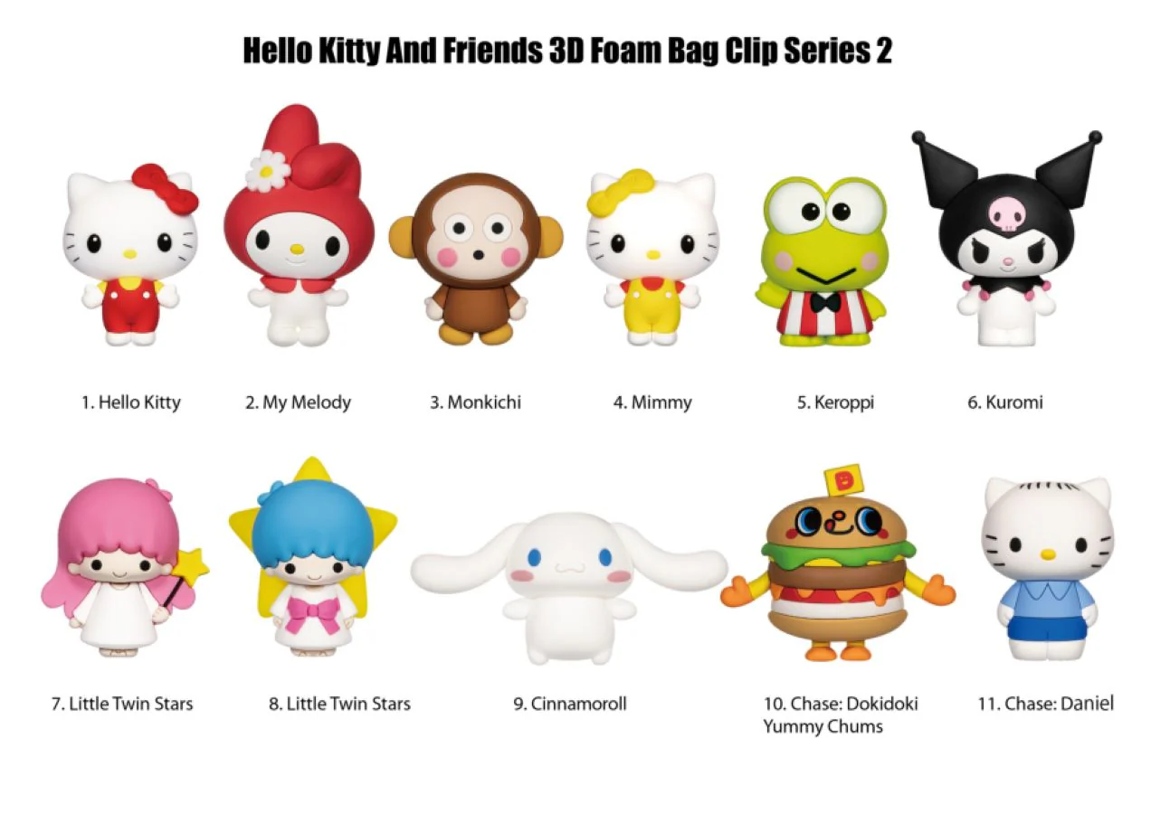 Hello Kitty - 3D PVC Bag Clips Series 2 Blind Bag - Image 2