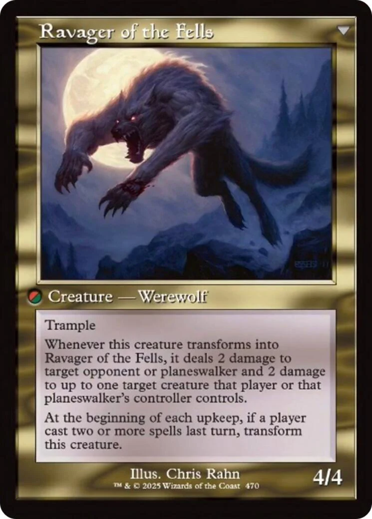 Huntmaster of the Fells // Ravager of the Fells (Retro Frame) [Innistrad Remastered] - Image 2