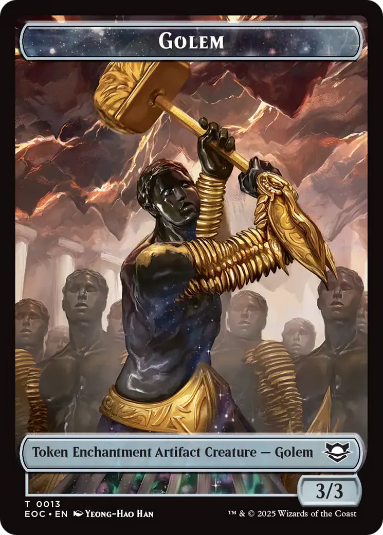 Insect // Golem (0013) Double-Sided Token [Edge of Eternities Commander Tokens] - Image 2
