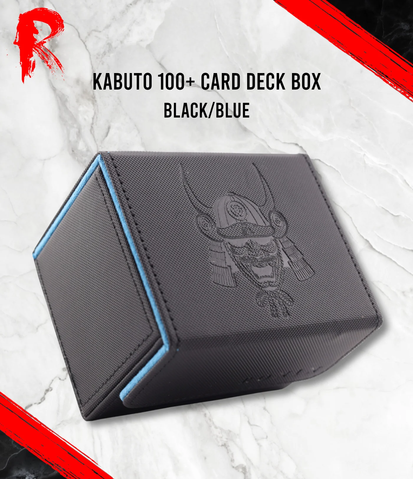 Kabuto 100+ Card Deck Box - Black Blue - Image 3