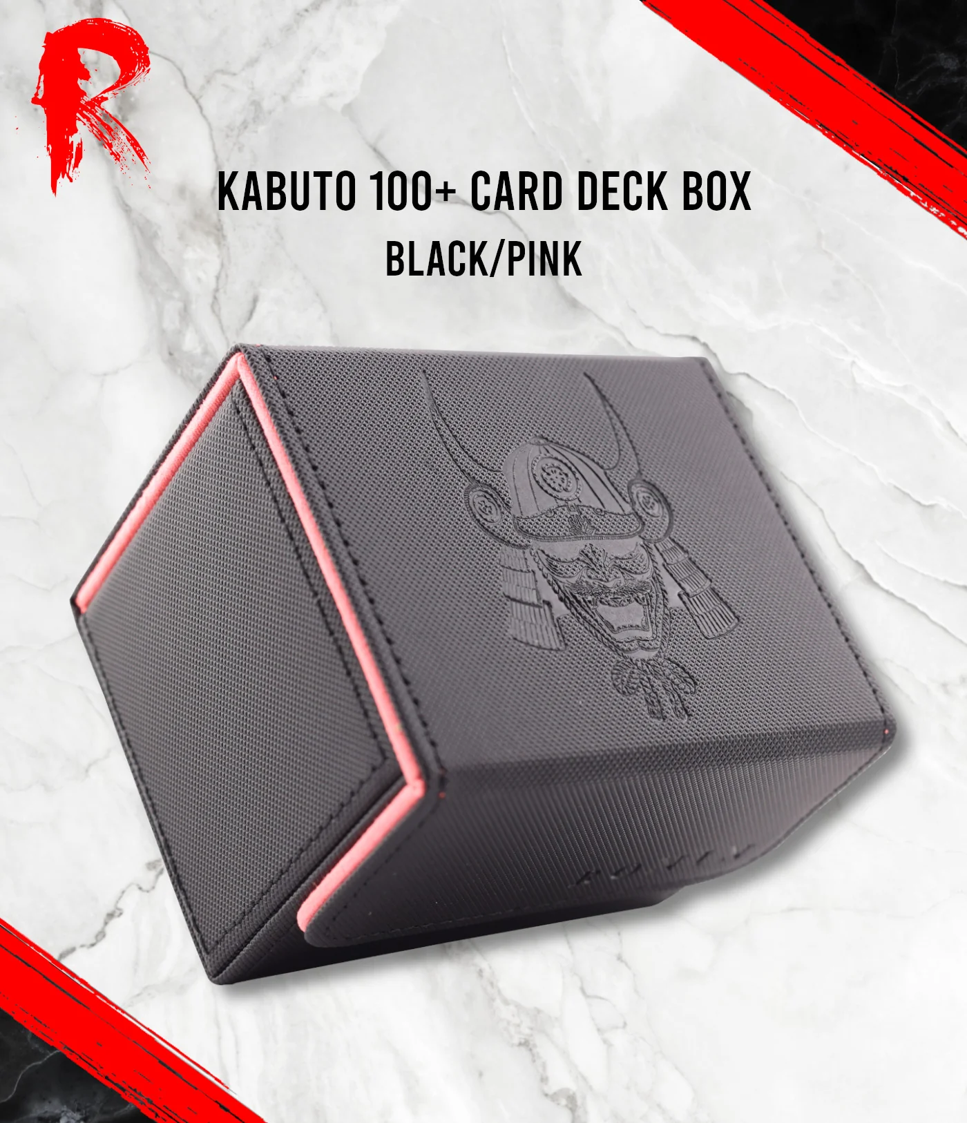 Kabuto 100+ Card Deck Box - Black Pink - Image 3