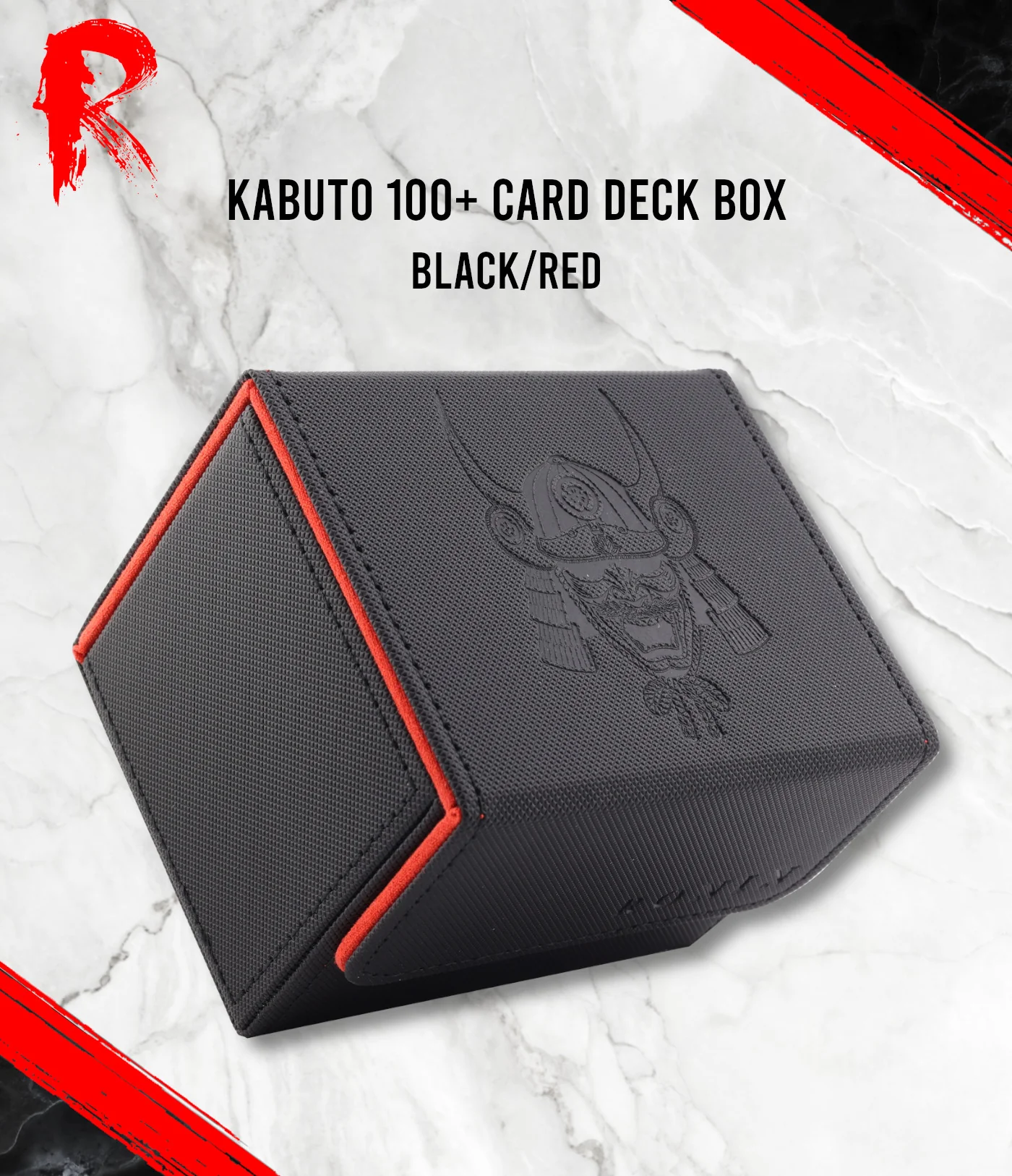 Kabuto 100+ Card Deck Box - Black Red Ver.2 - Image 3