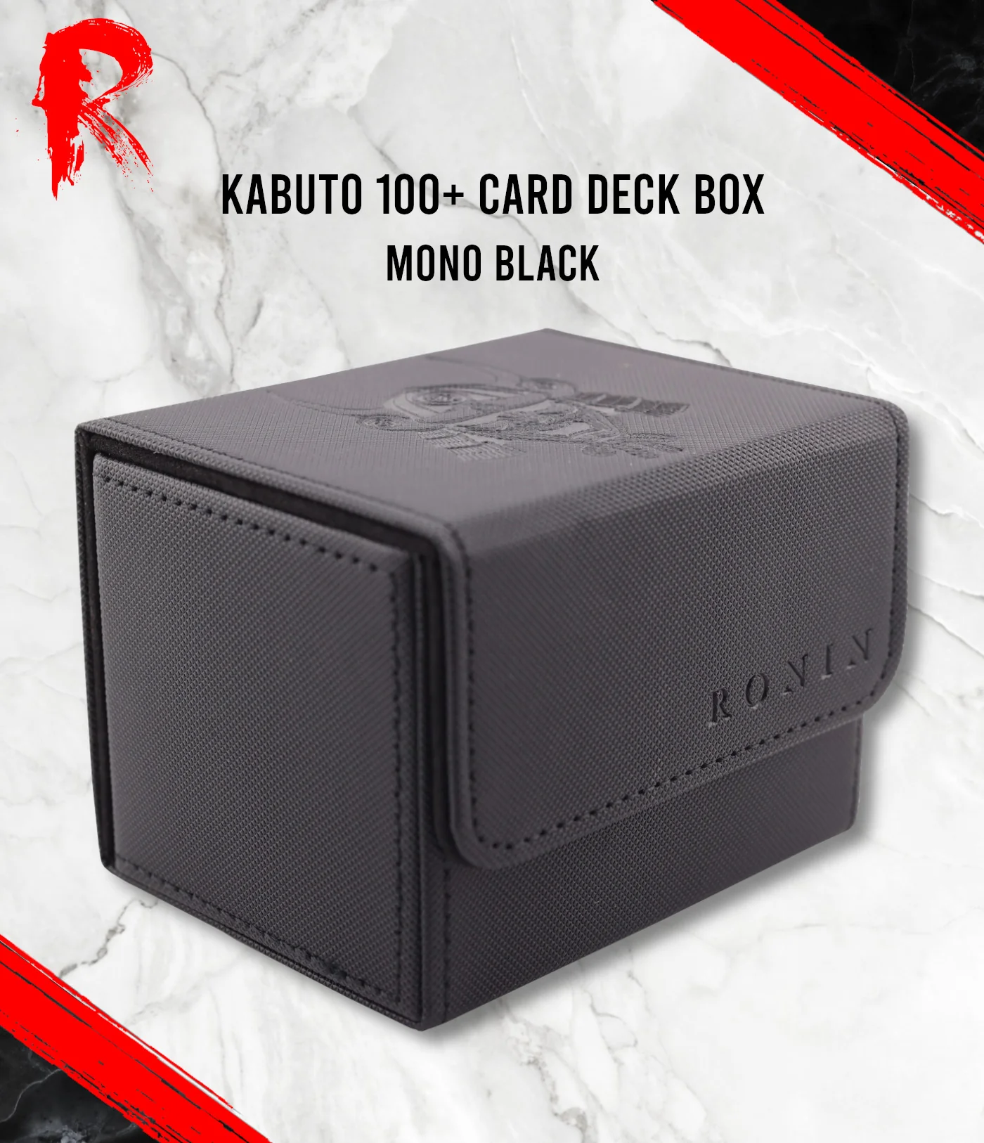 Kabuto 100+ Card Deck Box - Mono Black - Image 2