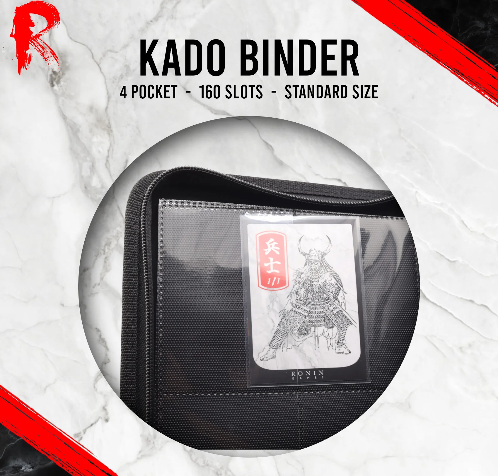 Kādo Binder - 4 Pocket Standard Zip Binder - Pink - Image 4