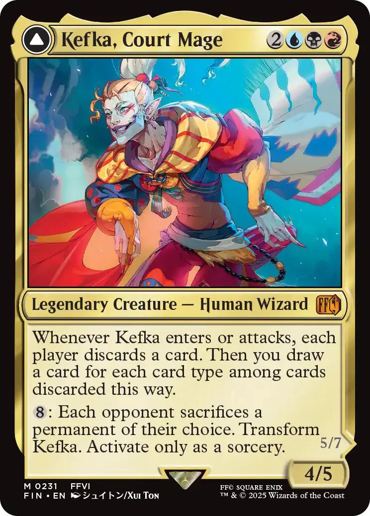 Kefka, Court Mage // Kefka, Ruler of Ruin [FINAL FANTASY]