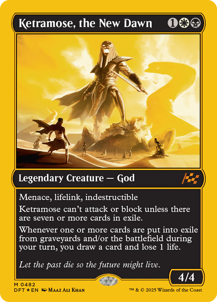 Ketramose, the New Dawn (First-Place Foil) [Aetherdrift]