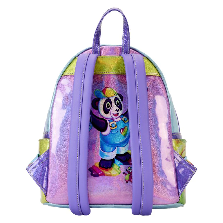 Lisa Frank - Holographic Glitter Color Block Mini Backpack - Image 4