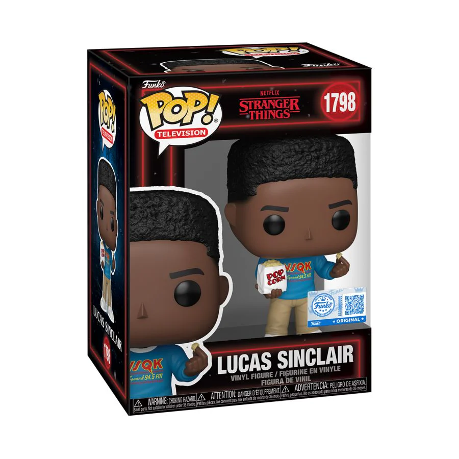 Lucas Sinclair with Popcorn #1798 Stranger Things Pop! Vinyl