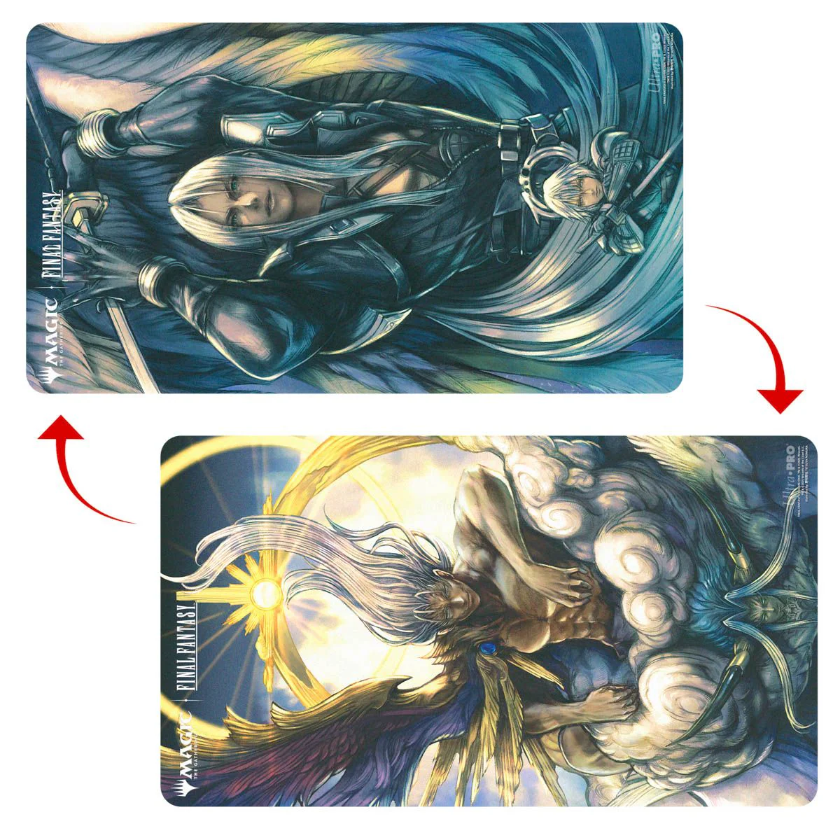 Magic: The Gathering - Final Fantasy - Ultra Pro Double-Sided Playmat - Sephiroth, Fabled Solder/Sephiroth, One-Winged Angel
