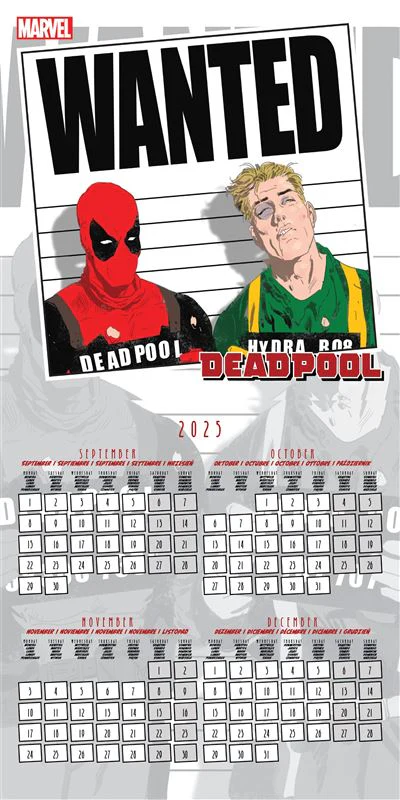 Marvel Deadpool - 2026 Square Wall Calendar - Image 3